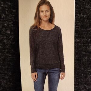 NEW Buffalo David Bitton Charcoal Crew Neck Sweater B42